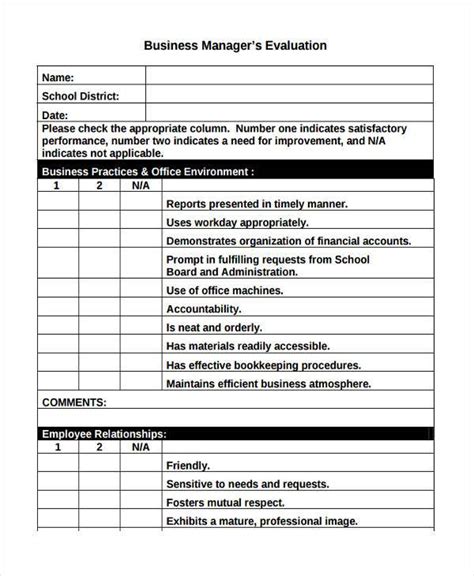 Free Business Evaluation .
